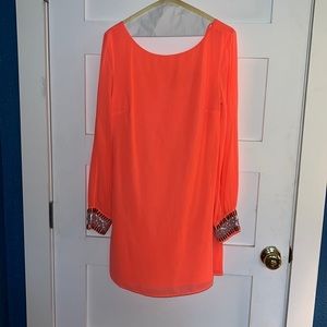 Neon Pink Sheath Dress